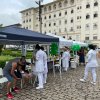 Dezenas de pessoas participam da ação de prevenção das doenças renais